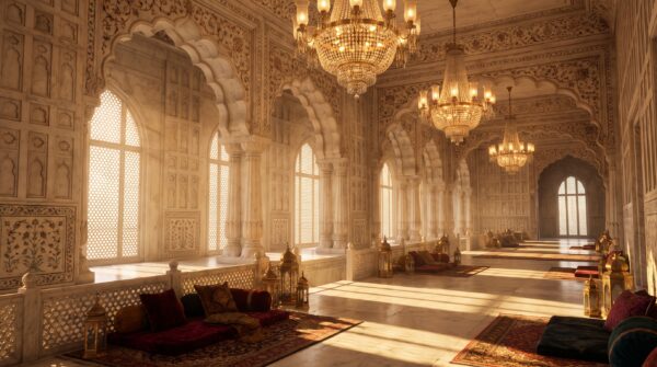Marble Palace Hall Wallpaper